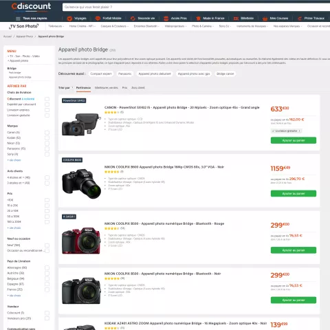 Cdiscount Category Page
